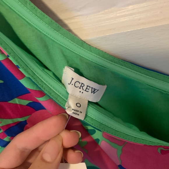 J Crew one shoulder floral dress pink blue and green size Small - Picture 4 of 6